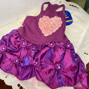 Hot purple/pink  dress for classy Lady